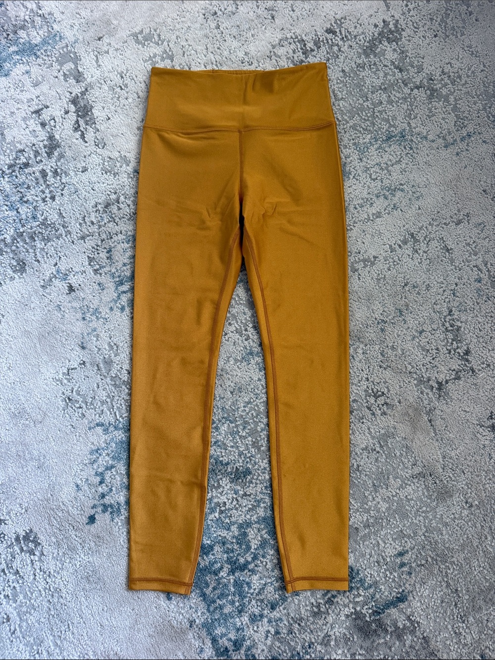 Women High-Waist Leggings in Mustard